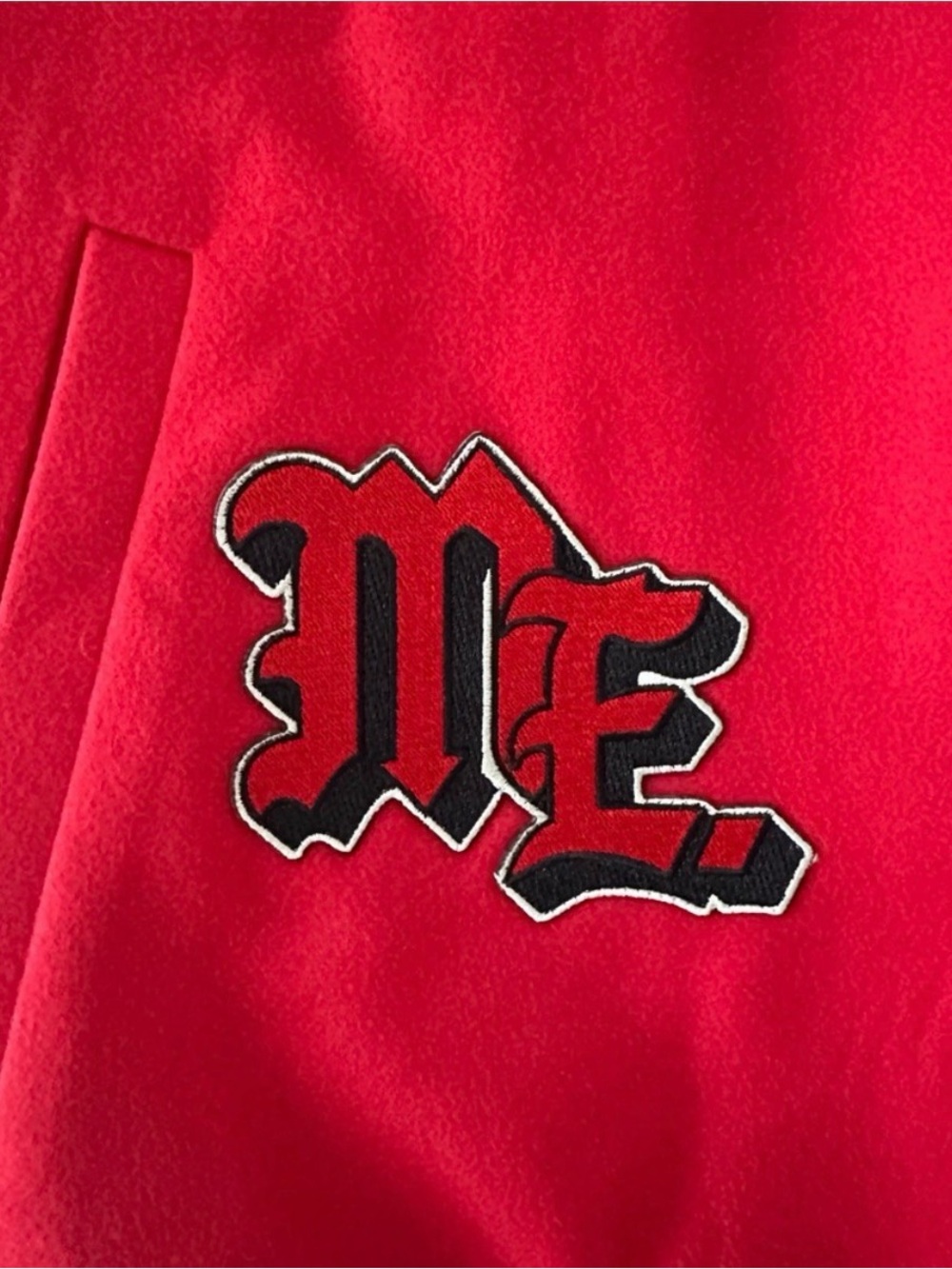Melody Ehsani Rare Megan the Stallion White and Red Varsity Jacket - Picture 5 of 5